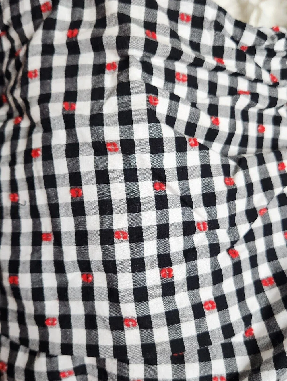 Anthropologie Dolan Left Coast Gingham Puff-Sleeve Shirt Size Large